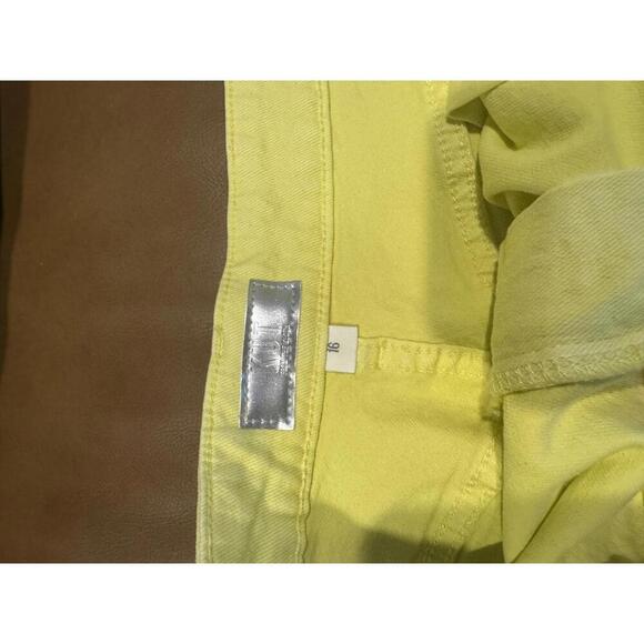 KUT Yellow Frayed Hem Denim Shorts Size 16 - New With Tags - Picture 5 of 6